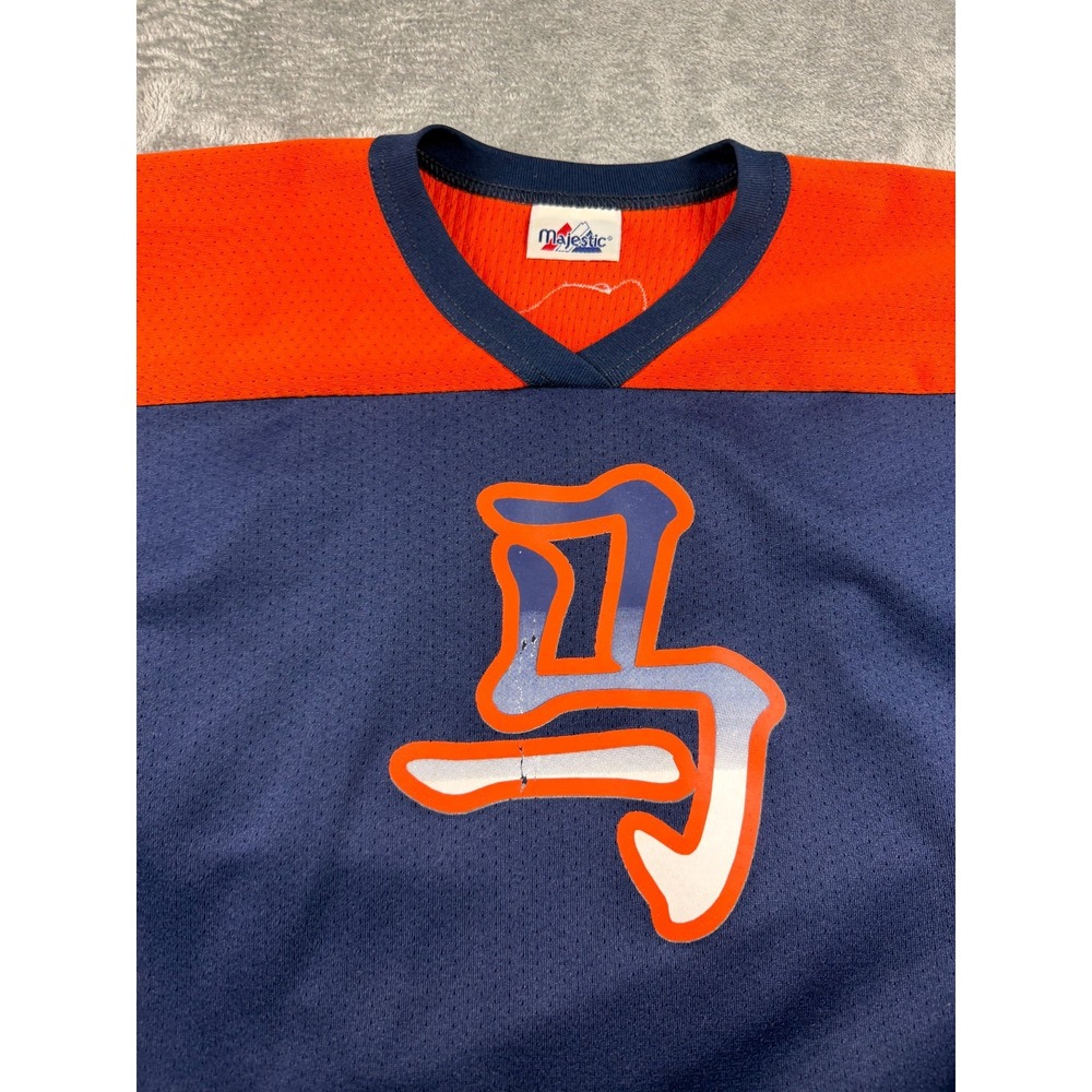 Vtg Denver Broncos Majestic Baseball Jersey Mens XL Big D Logo NFL - Picture 2 of 6